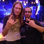 Me with Damien Sisson (Bassist) of Death Angel.