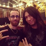 Me with Rob Cavestany (Guitarist) of Death Angel.