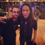 Me with Ted Aguilar (Guitarist) of Death Angel.