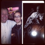 Me with Jim at The Iridium on 1/27/14 alongside my autographed photo. 